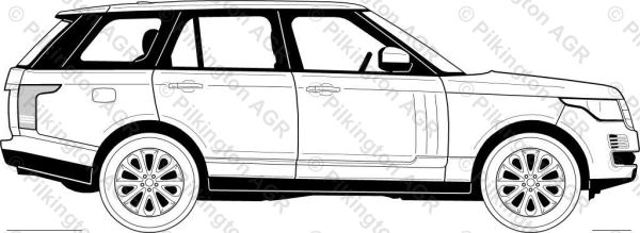 Скло задньої двері лівої 7044LGNR5RD PILKINGTON