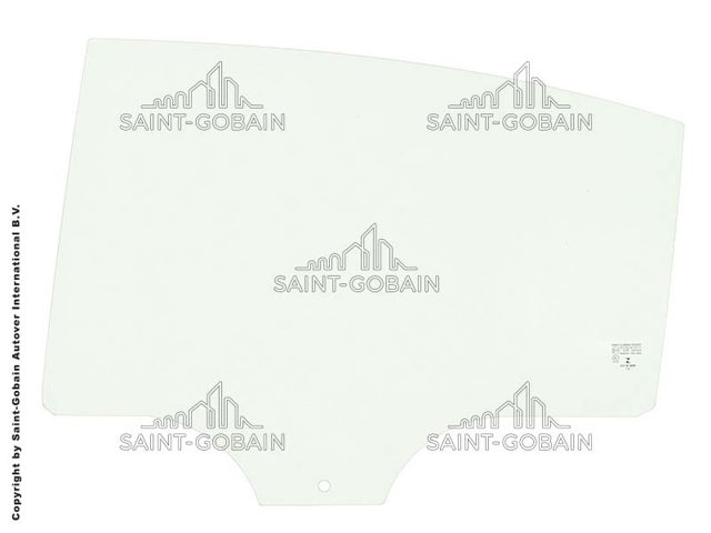 Скло задніх дверей, лівих 7809LGNS4RD SEKURIT