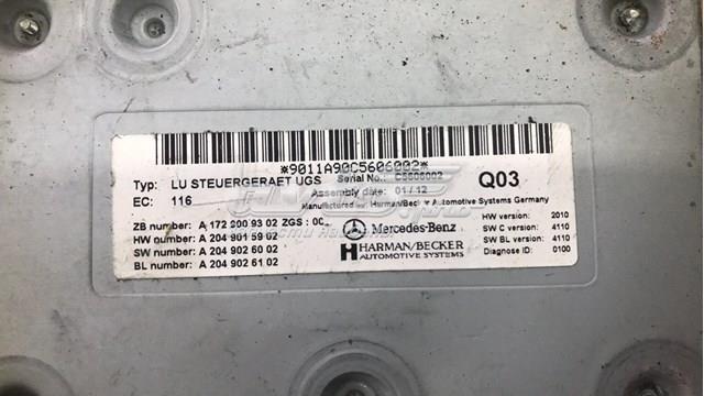 Блок керування мультимедійний A1729009302 MERCEDES