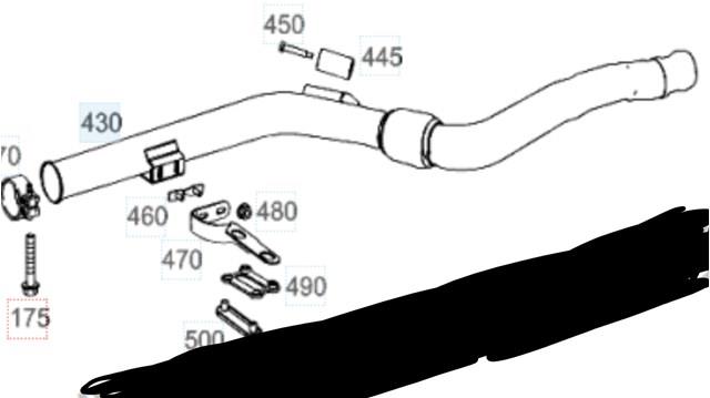 Вихлоп A2044900047 MERCEDES