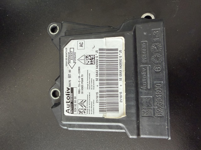 Модуль-процесор управління подушки безпеки 9807568180 PEUGEOT