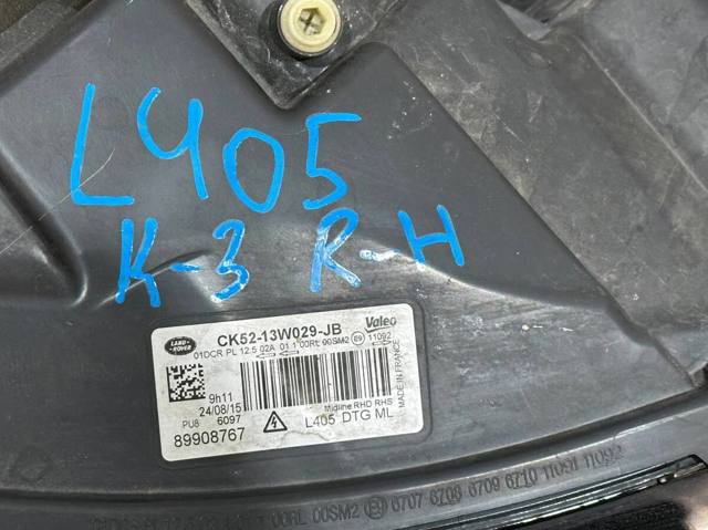 Права блок фара LR054593 LAND ROVER