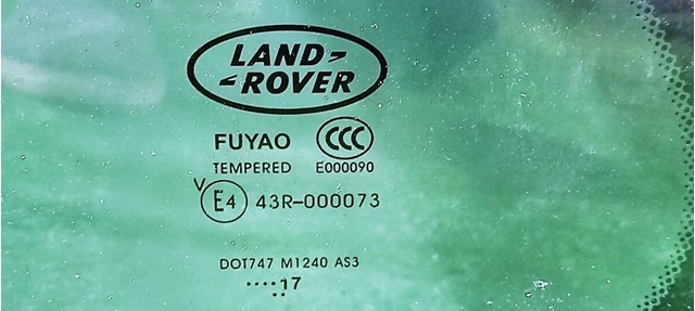 Скло багажника, ліве LR078383 LAND ROVER