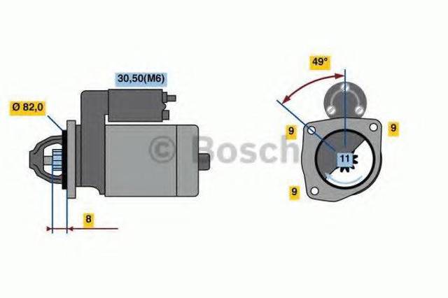 Стартер 0001148003 BOSCH