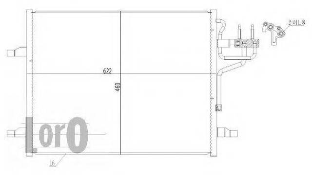 Конденсатор кондиціонера 0170160027 DEPO