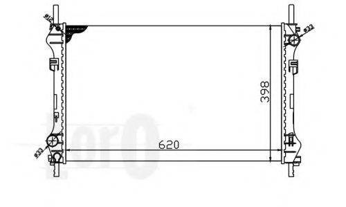Радіатор водяний 0170170033 DEPO