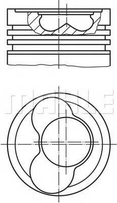 Поршень в зборі 0305902 MAHLE