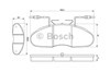 Колодки гальмівні передні, дискові 0986424080 BOSCH