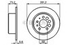 Диск гальмівний задній 0986478143 BOSCH