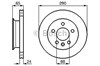 Диск гальмівний передній 0986478548 BOSCH