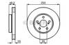 Гальмо дискове переднє 0986478584 BOSCH