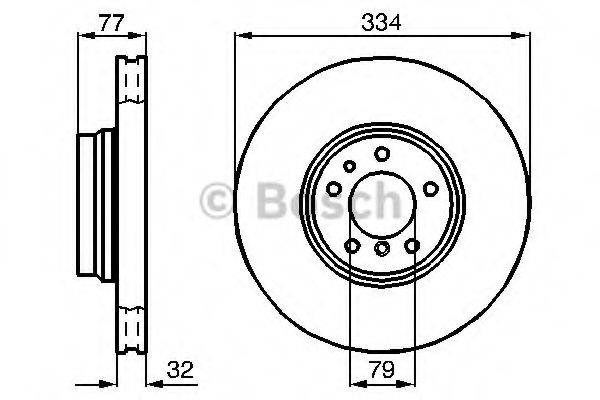 Гальмо дискове переднє 0986478623 BOSCH