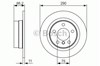 Диск заднього гальма 0986479043 BOSCH