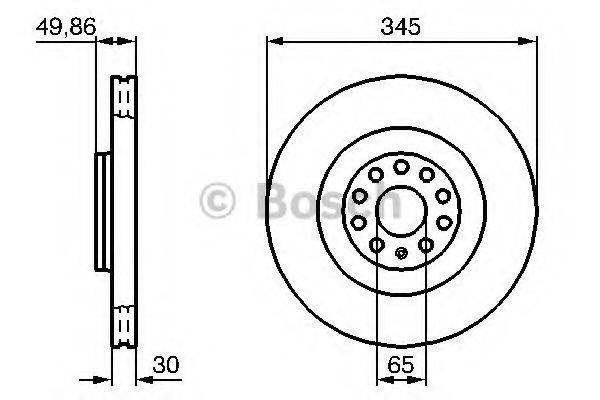 Ротор гальмівний 0986479204 BOSCH