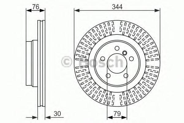 Гальмо дискове переднє 0986479489 BOSCH