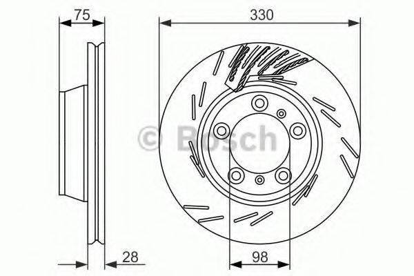 Дискові гальма 0986479733 BOSCH