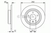 Диск гальмівний задній 0986479C58 BOSCH