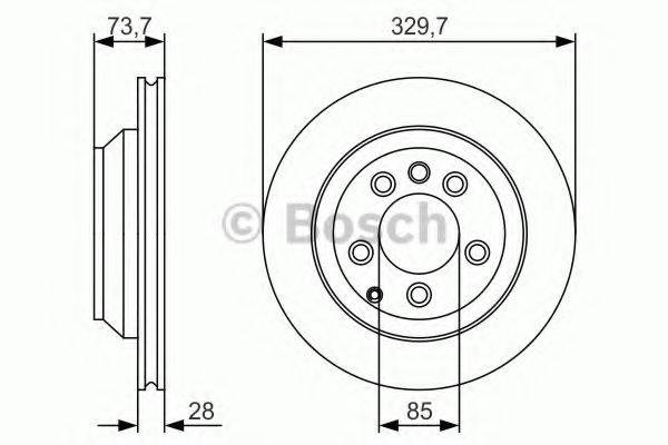 Задні дискові гальма 0986479S20 BOSCH