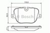 Колодки гальмові задні, дискові 0986494409 BOSCH