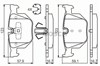 Комплект задніх колодок 0986494540 BOSCH