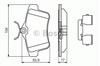 Колодки гальмівні задні, дискові 0986494640 BOSCH