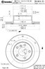 Диск гальмівний задній 09B41411 BREMBO