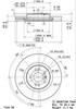 Гальмо дискове переднє 09R10411 BREMBO