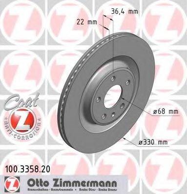 Дискові гальма 100335820 ZIMMERMANN