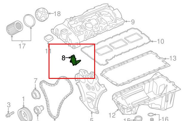Планка успокоителя ланцюга ГРМ 11317585020 BMW
