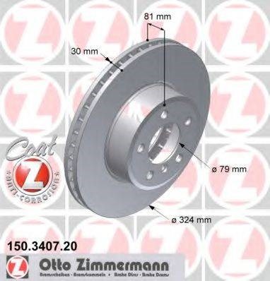 Ротор гальмівний 150340720 ZIMMERMANN