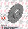 Диск переднього гальма 150348152 ZIMMERMANN