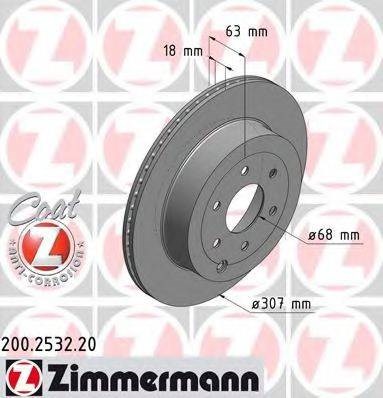 Дискові гальма 200253220 ZIMMERMANN