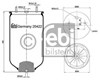 Пневмоподушка/пневморессора моста 20422 FEBI