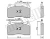 Колодки передні 2202882 METELLI