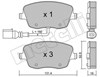 Колодки гальмівні передні, дискові 2205471 METELLI