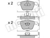 Колодки передні 2205990 METELLI