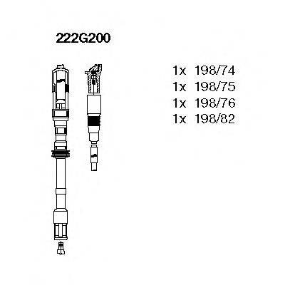 Дроти запалювання 222G200 BREMI
