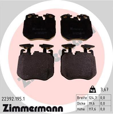 Тормозні колодки 223921951 ZIMMERMANN