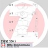 Передні гальмівні колодки 238322001 ZIMMERMANN