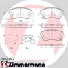 Гальмівні колодки 256921802 ZIMMERMANN