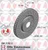 Диск гальмівний передній 280317852 ZIMMERMANN