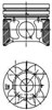 Поршень в комплекті на 1 циліндр, STD 40179600 KOLBENSCHMIDT
