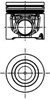 Поршень в комплекті на 1 циліндр, STD 40510600 KOLBENSCHMIDT