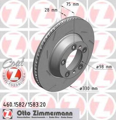 Дискові гальма 460158320 ZIMMERMANN