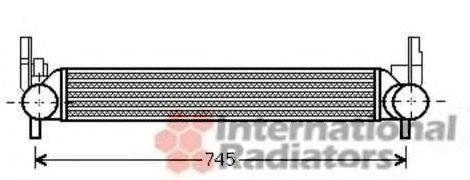 Радіатор інтеркулера 49004039 VAN WEZEL