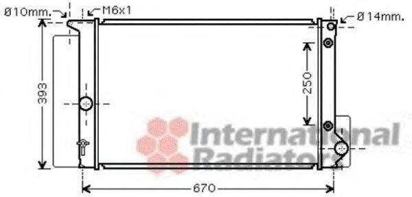 Радіатор 53002474 VAN WEZEL
