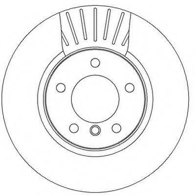 Диск переднього гальма 562320JC BENDIX