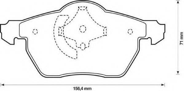 Гальмівні колодки дискові маг "carspares" 573052J