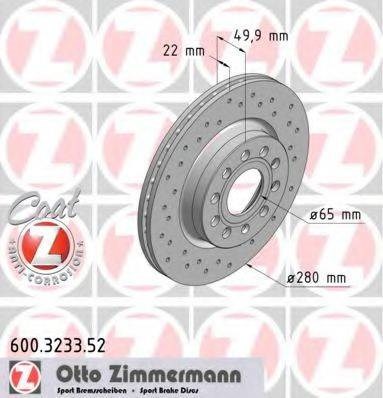 Ротор гальмівний 600323352 ZIMMERMANN