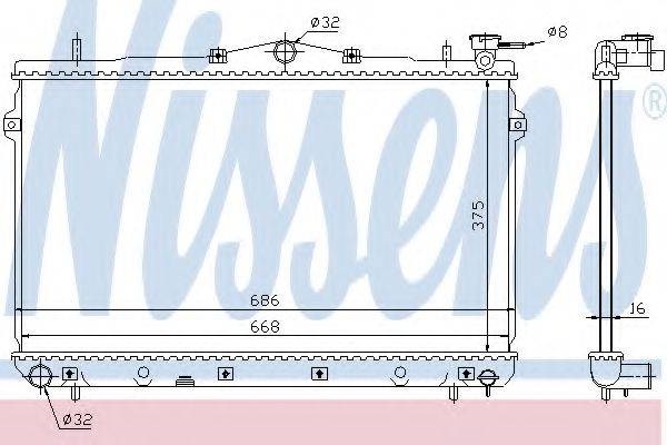 Радіатор охолодження 62298 NISSENS